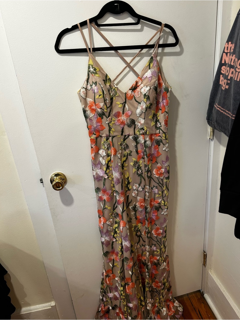 Embroidered Floral formal dress